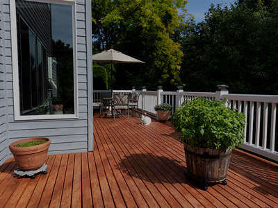 Pressure-Treated Wood Deck